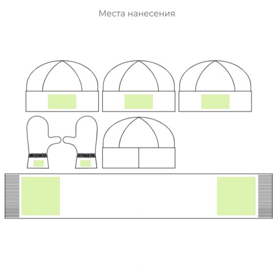 Нанесение логотипа на вязаные комплекты