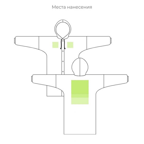 Нанесение логотипа на дождевик