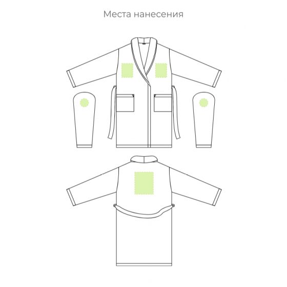Нанесение логотипа на халаты