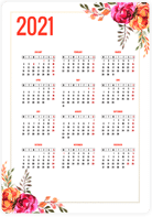 Пример дизайна карманного календарика