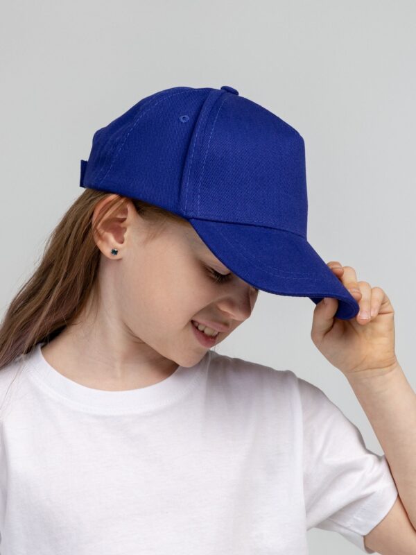 Детская синяя кепка с возможностью нанесения логотипов