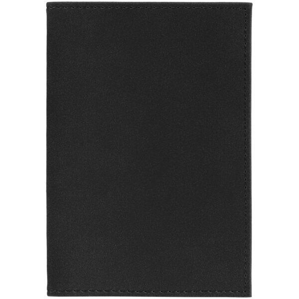 Черная обложка Nubuk для паспорта