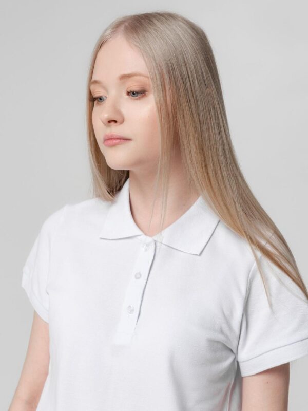 Рубашка поло женская Virma Lady, белая — изображение 4