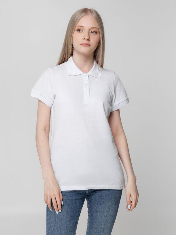 Рубашка поло женская Virma Lady, белая — изображение 5