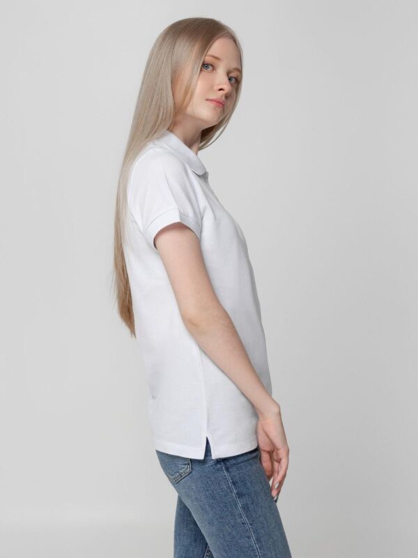 Рубашка поло женская Virma Lady, белая — изображение 6