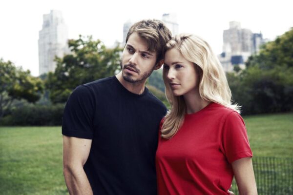 Футболка женская Ladies American T, серый меланж — изображение 3