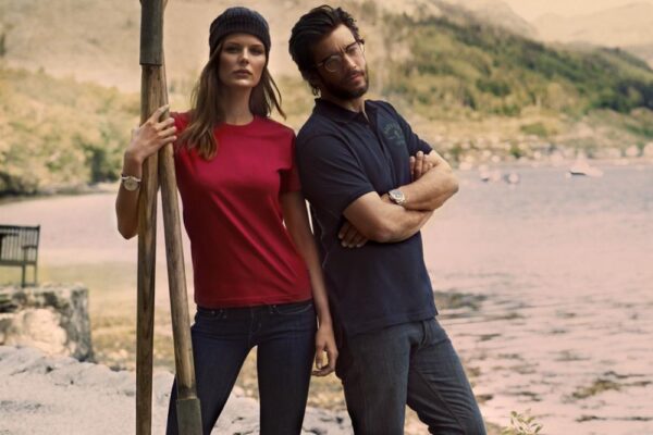 Футболка женская Ladies American T, серый меланж — изображение 4