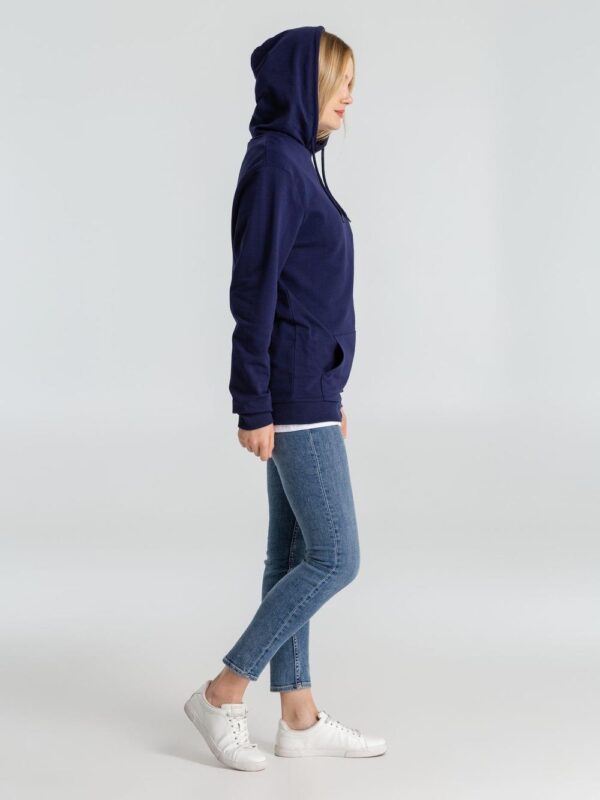 Толстовка с капюшоном унисекс Hoodie, темно-синяя — изображение 9