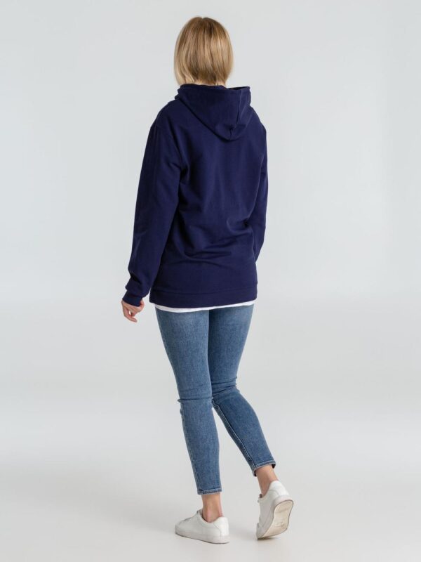 Толстовка с капюшоном унисекс Hoodie, темно-синяя — изображение 10
