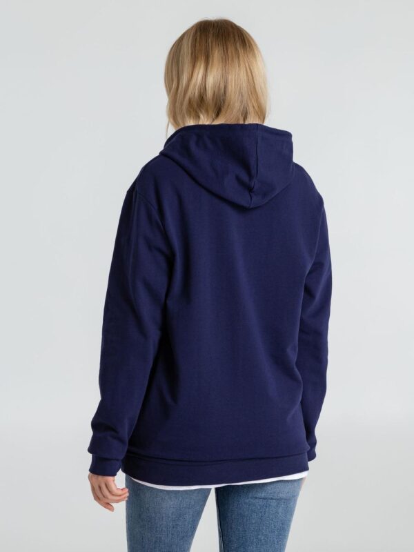 Толстовка с капюшоном унисекс Hoodie, темно-синяя — изображение 7