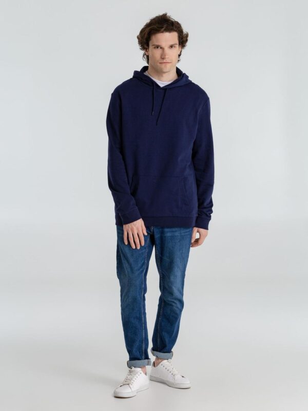 Толстовка с капюшоном унисекс Hoodie, темно-синяя — изображение 13