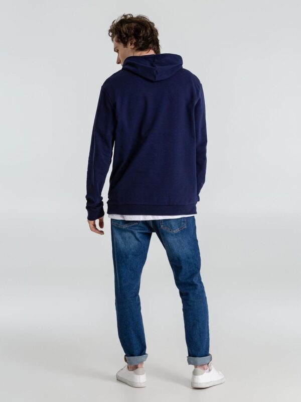 Толстовка с капюшоном унисекс Hoodie, темно-синяя — изображение 15