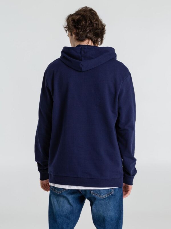 Толстовка с капюшоном унисекс Hoodie, темно-синяя — изображение 12