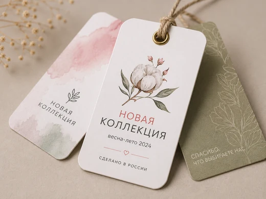 Цифровая печать бирок