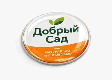 Объемная полимерная наклейка с глянцевой поверхностью