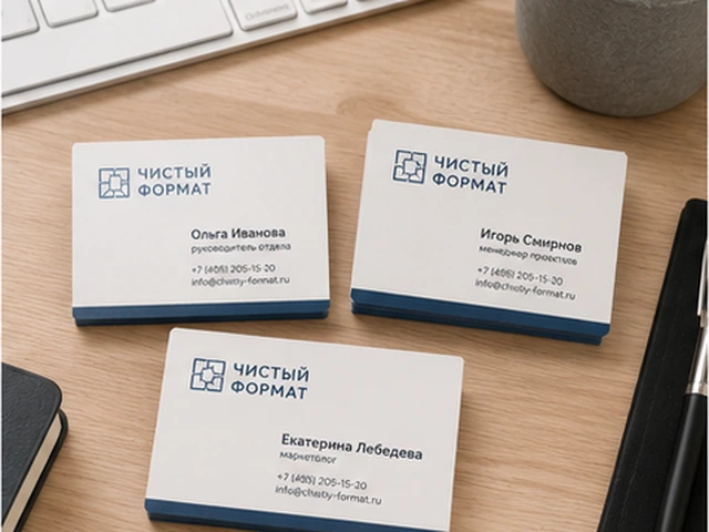 Корпоративные визитки сотрудников в едином фирменном стиле