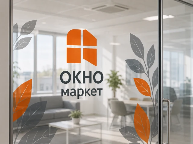 Прозрачная пленка с печатью для стеклянной поверхности