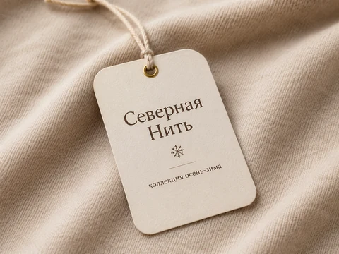 Картонные бирки для одежды