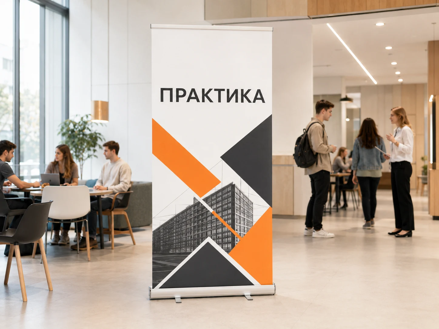 Roll Up стенд в образовательном центре