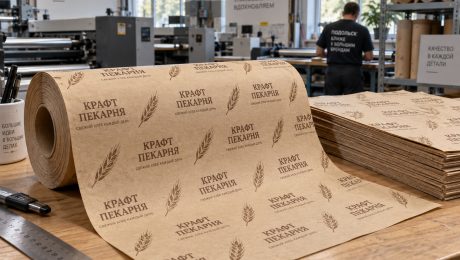 Брендированная упаковочная бумага: крафт, тишью и паттерны