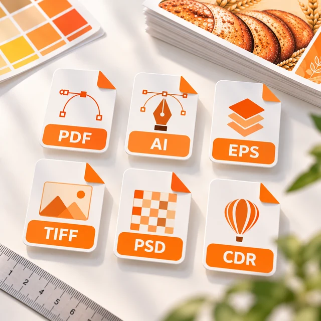 Форматы файлов для печати наклеек PDF AI EPS TIFF PSD CDR