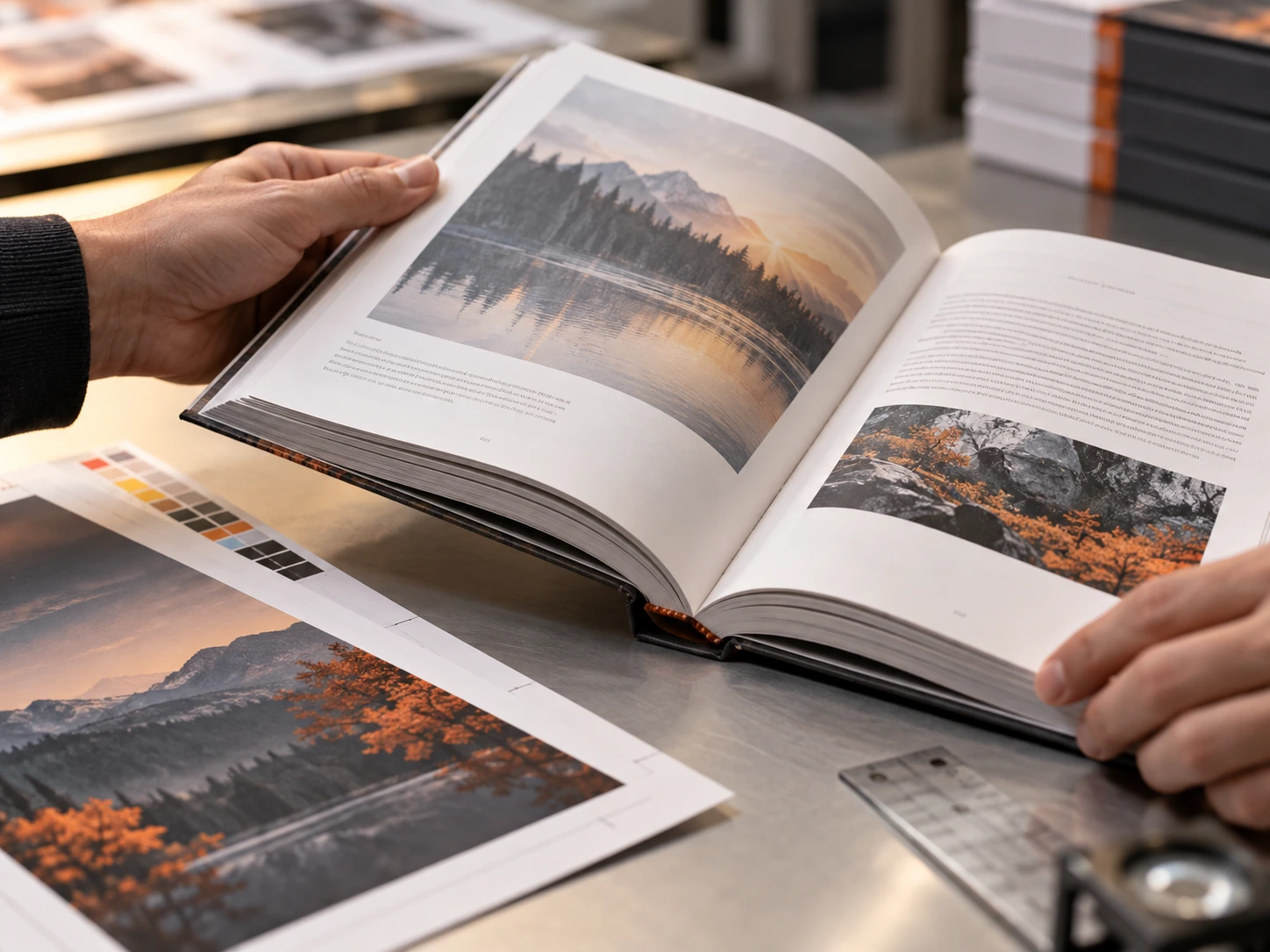 Проверка пробного экземпляра книги перед тиражом