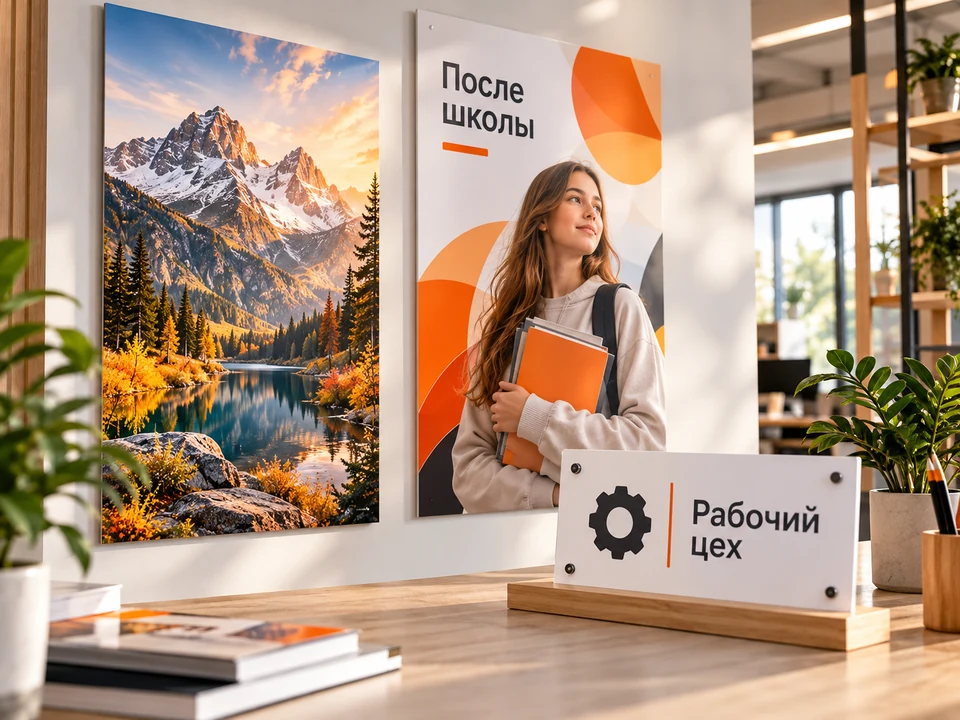 Постеры, плакаты и таблички широкоформатной печати