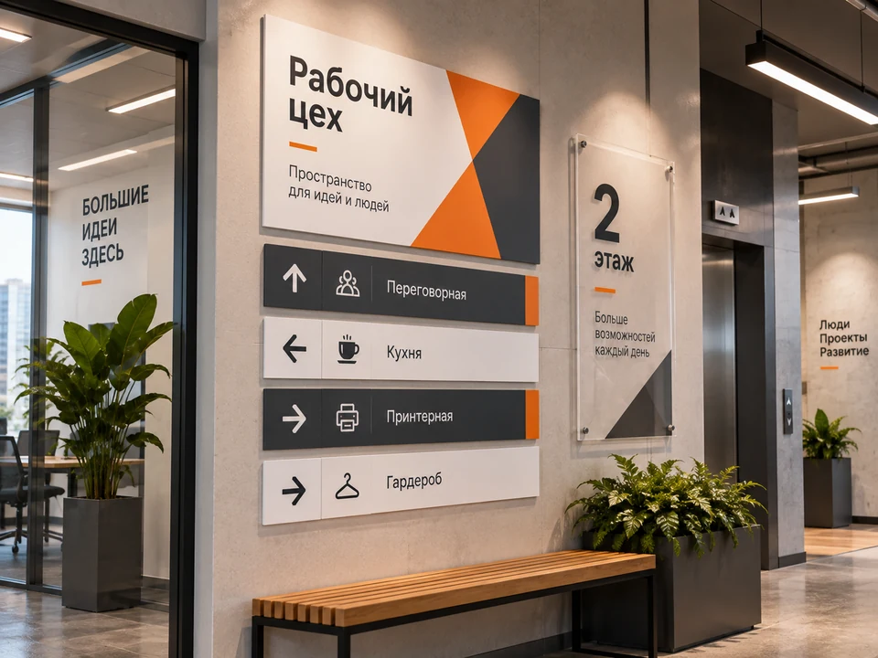 Таблички и панели для навигации и информации