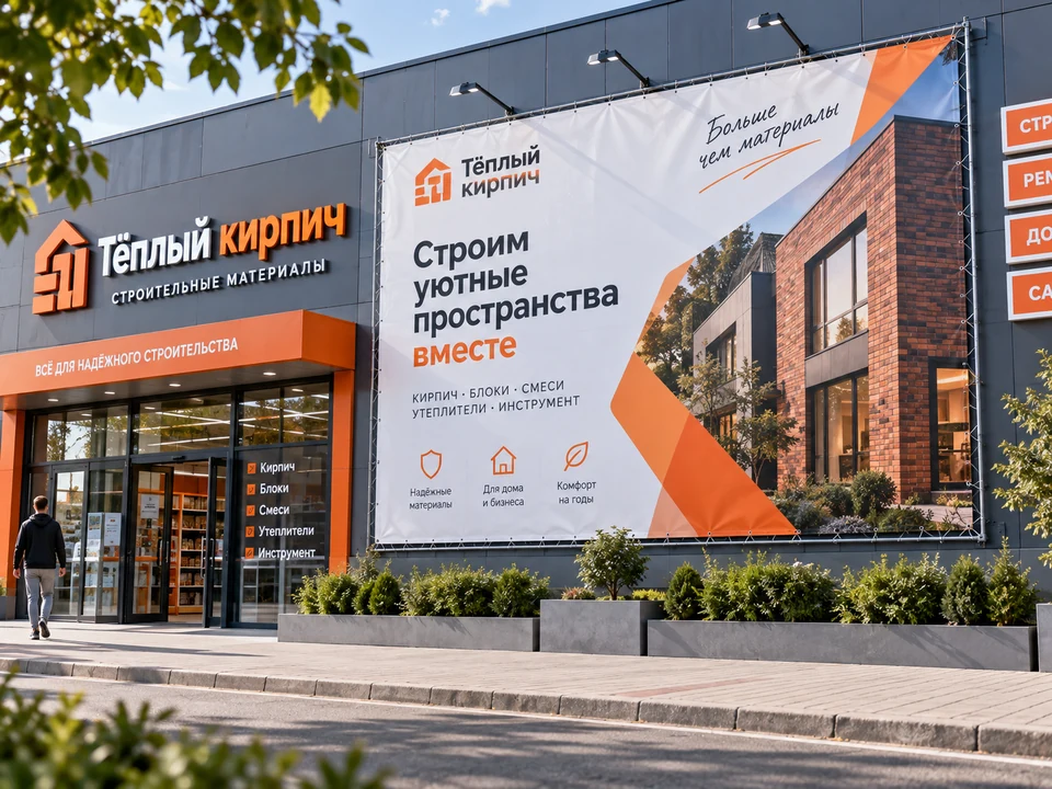 Широкоформатная печать для уличной рекламы и фасадов