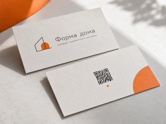 Визитка с QR-кодом для быстрого перехода на сайт или контакты